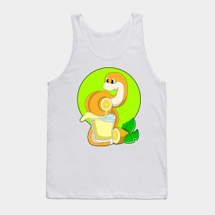 Snake with Glass of Lemon juice Tank Top